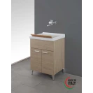 Mobile lavatoio Feridras in rovere dolomite 60 cm