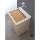 Mobile lavatoio Feridras in rovere dolomite 60 cm