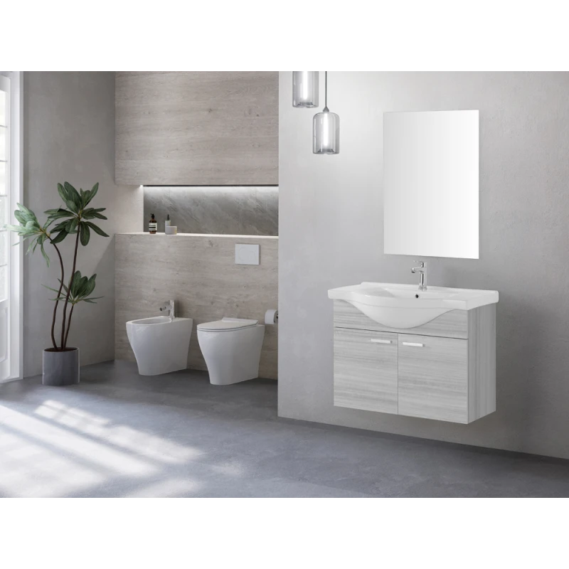 Mobile bagno Feridras Stella 80 cm grigio