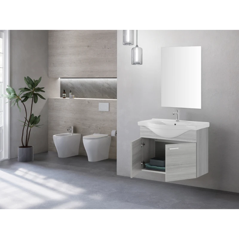Mobile bagno Feridras Stella 80 cm grigio