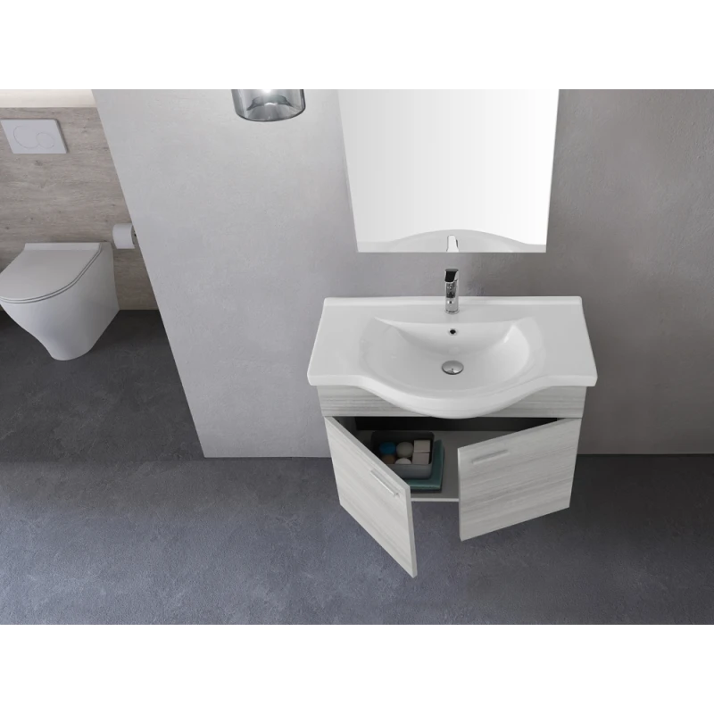 Mobile bagno Feridras Stella 80 cm grigio
