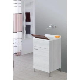 Mobile lavatoio Feridras 50 cm grigio per lavanderia