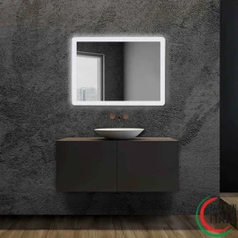 Specchio LED Feridras Angel 60x80 cm satinato
