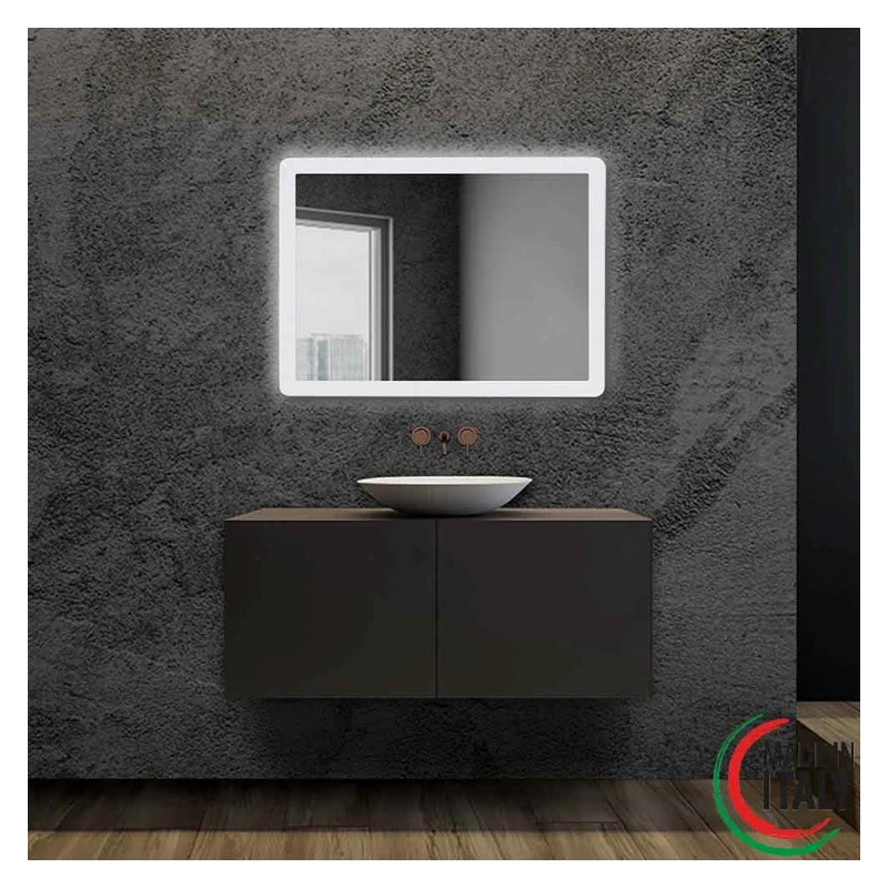 Specchio LED Feridras Angel 60x80 cm satinato