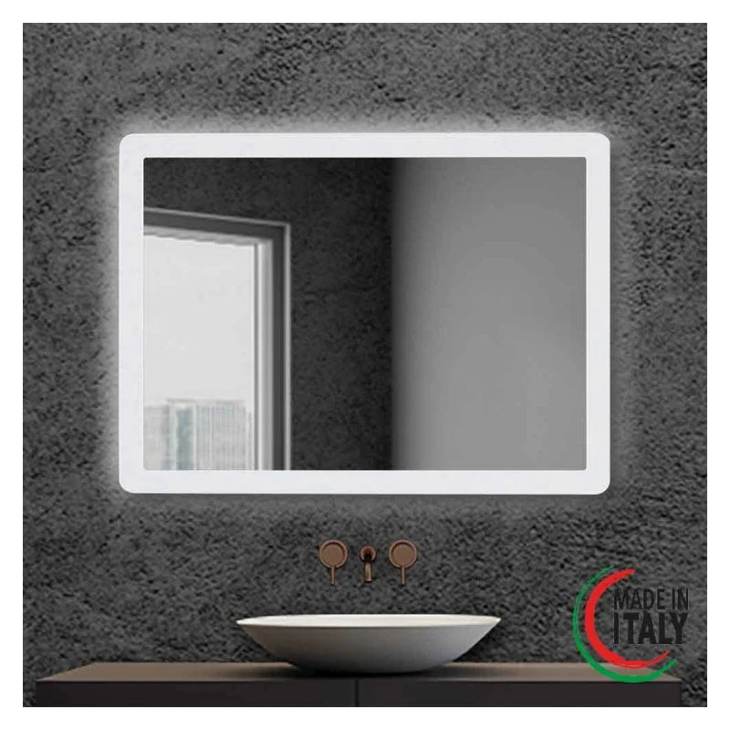 Specchio LED Feridras Angel 60x80 cm satinato