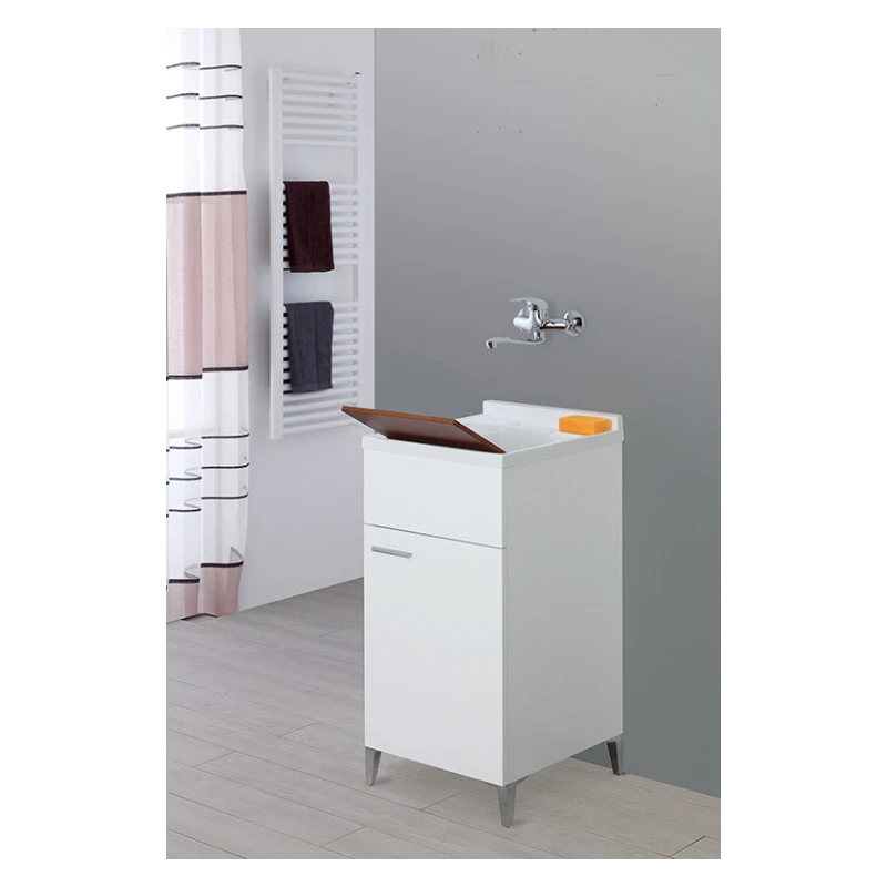 Mobile lavatoio Feridras Stella 45 cm bianco lucido