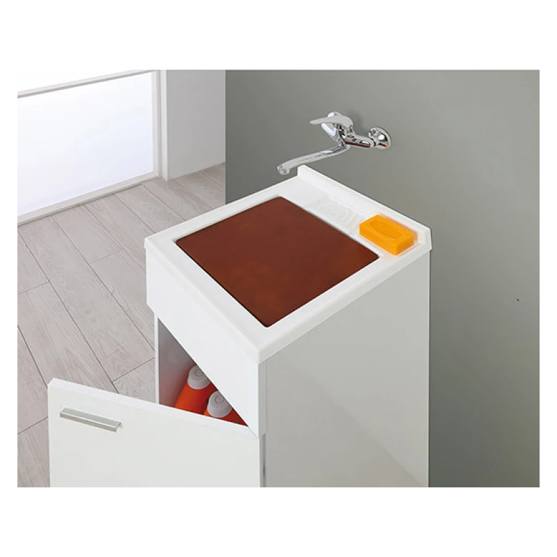Mobile lavatoio Feridras Stella 45 cm bianco lucido