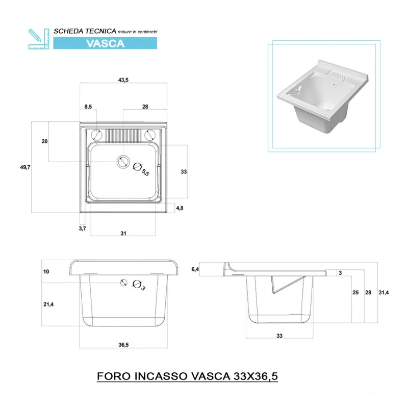 Mobile lavatoio Feridras Stella 45 cm bianco lucido