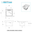 Mobile lavatoio Feridras Stella 45 cm bianco lucido