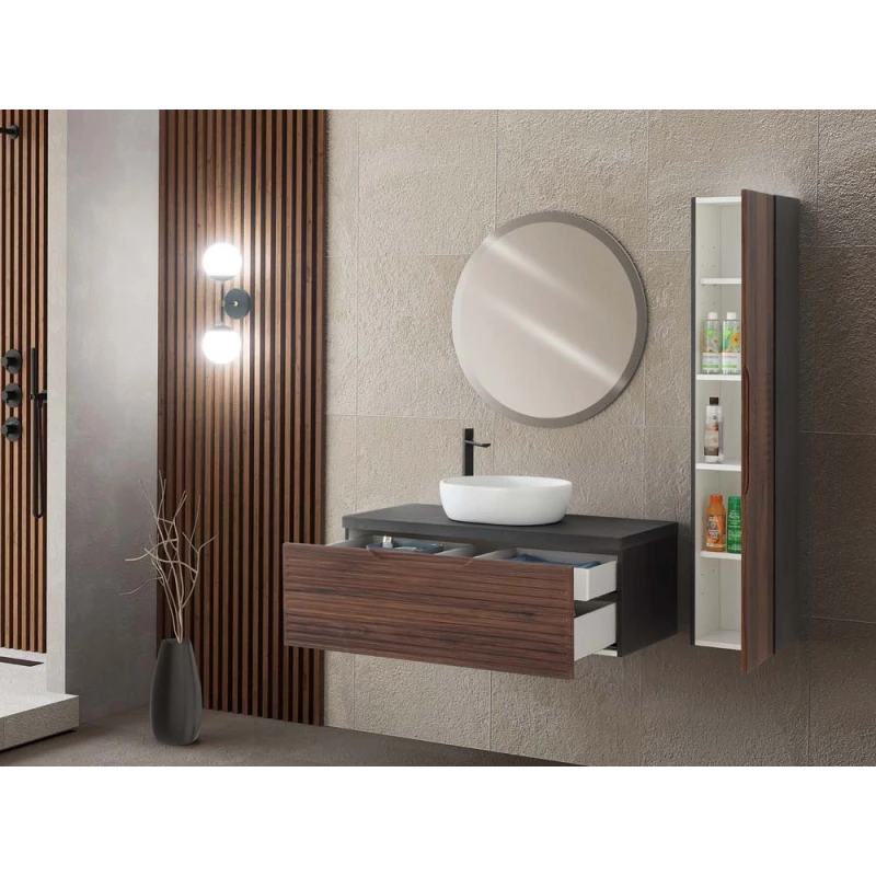 Mobile bagno Ravello Feridras 110 cm Noce Canaletto