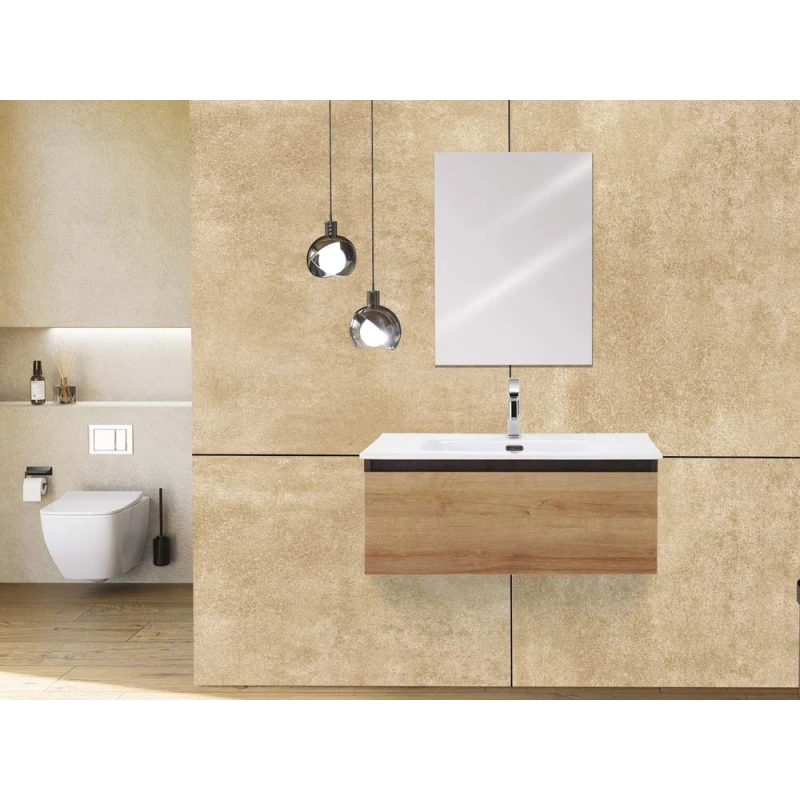 Composizione bagno Revital Feridras 80 cm riviera/oxid