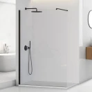 Parete doccia Walk-In Feridras profilo nero