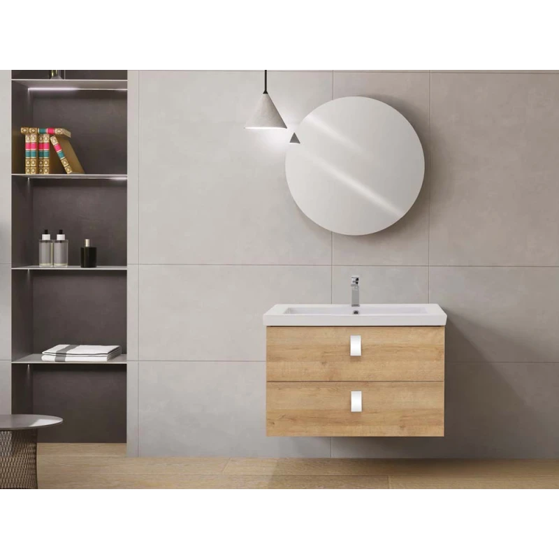 Mobile bagno Feridras Bravissimo 80 in rovere riviera