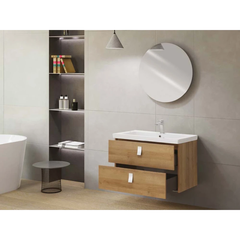 Mobile bagno Feridras Bravissimo 80 in rovere riviera