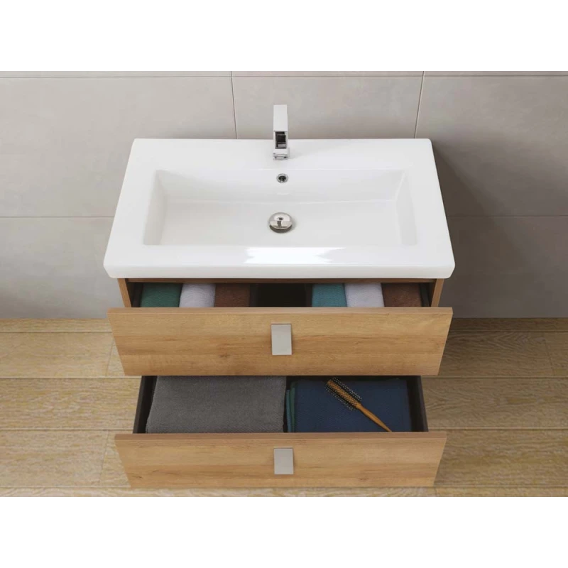 Mobile bagno Feridras Bravissimo 80 in rovere riviera