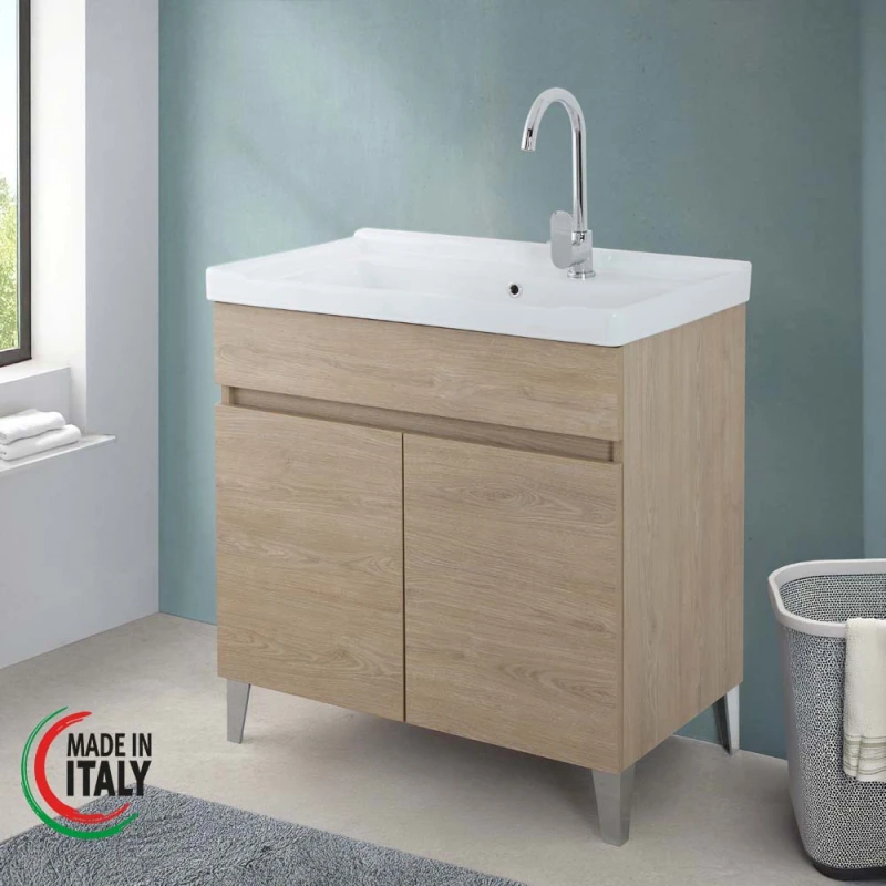 Mobile lavatoio Feridras 80 cm rovere dolomite