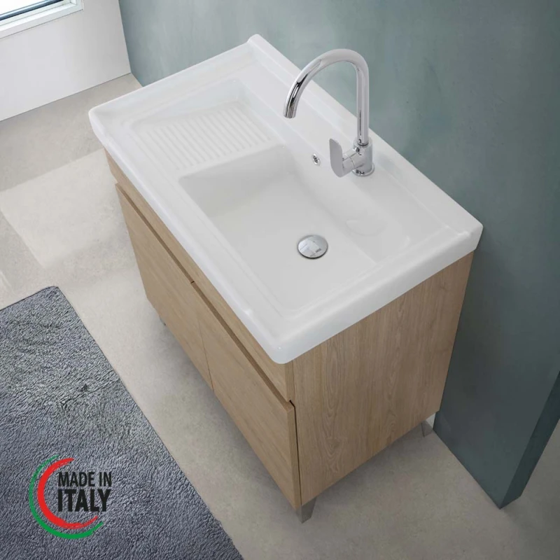 Mobile lavatoio Feridras 80 cm rovere dolomite