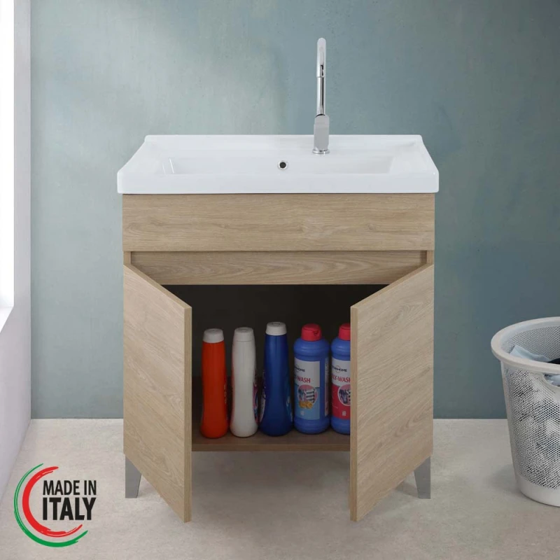 Mobile lavatoio Feridras 80 cm rovere dolomite