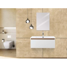 Mobile bagno Revital Feridras 80 cm bianco frassinato