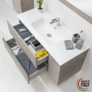 Feridras Oxid 110 cm beton cenere - Mobile bagno sospeso