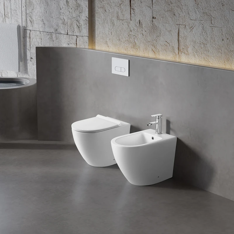 Bidet Feridras T-Color in ceramica bianco opaco