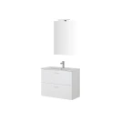 Feridras Greta 80 cm - Mobile bagno sospeso bianco lucido
