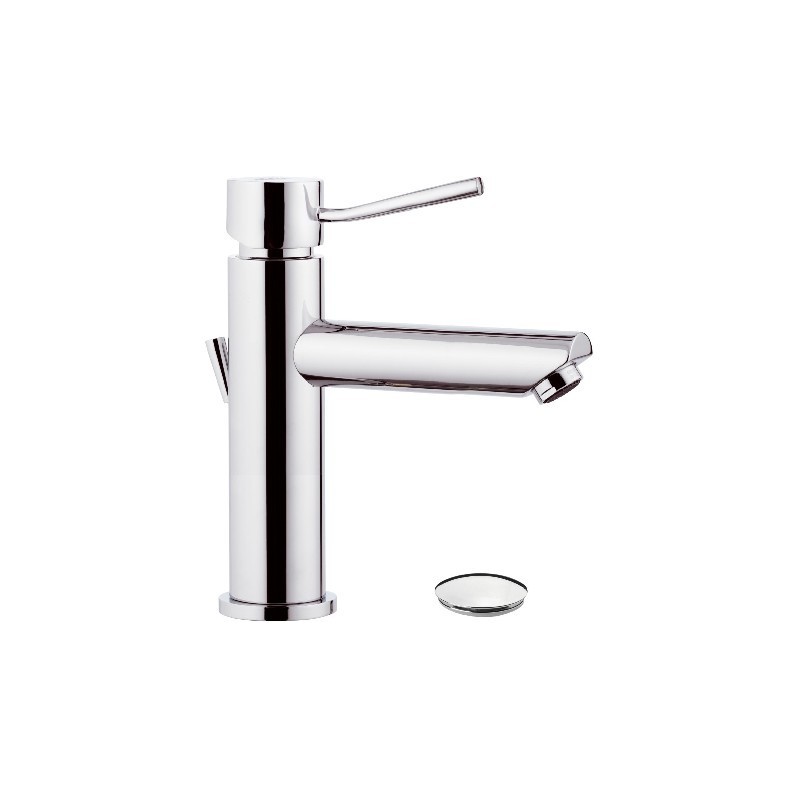 Miscelatore monocomando per lavabo design minimale con o senza scarico Remer N11A