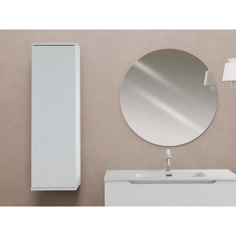 Pensile bagno Feridras Kannè bianco opaco 33x112