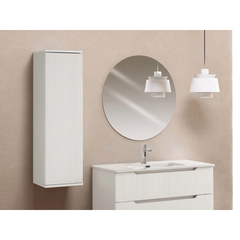 Pensile bagno Feridras Kannè bianco opaco 33x112