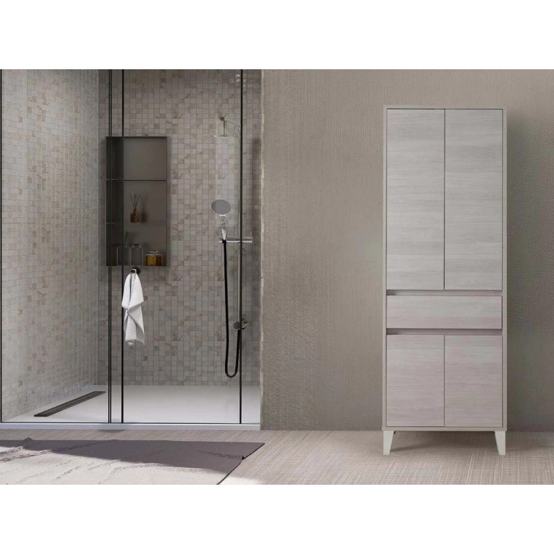 Colonna bagno Mondo 2.0 Feridras in rovere chiaro