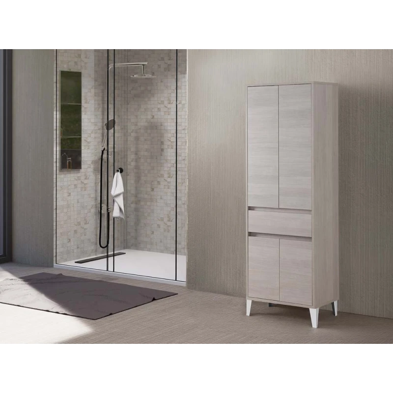 Colonna bagno Mondo 2.0 Feridras in rovere chiaro