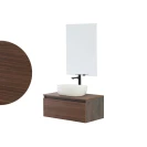 Mobile bagno sospeso Feridras Revital 80 in noce canaletto