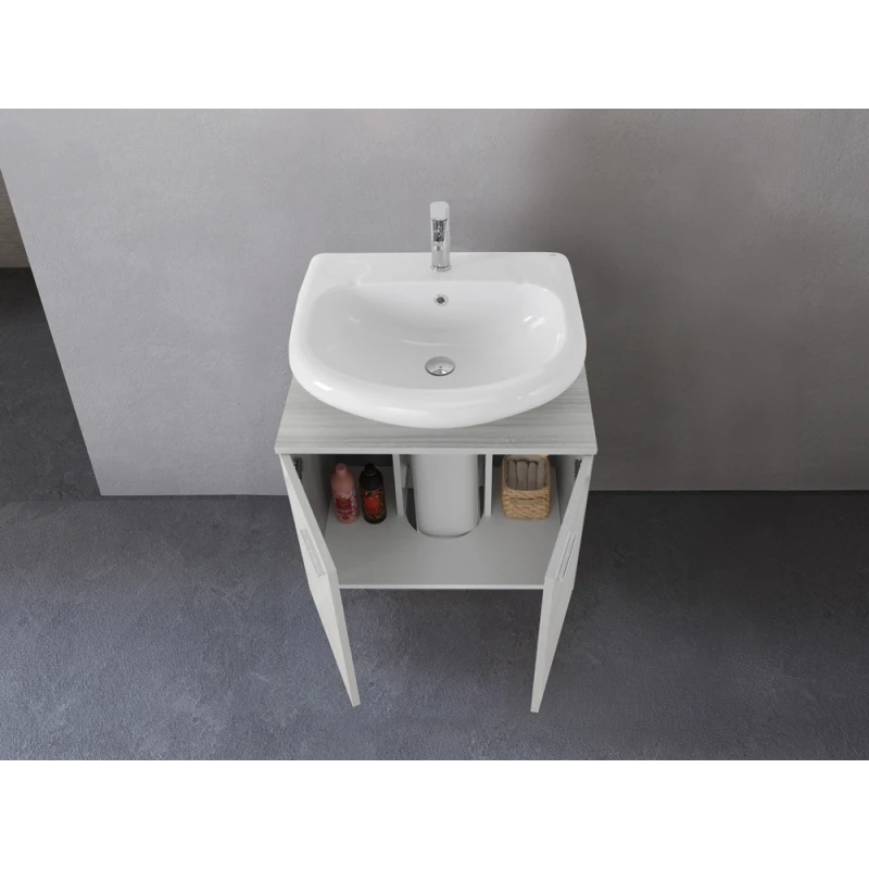 Mobile sottolavabo Feridras Stella 70 cm grigio