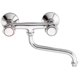 Rubinetto lavello a muro con canna inferiore - serie 1000-2000 Remer 41EX