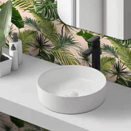 Lavabo da appoggio Feridras Ø40 cm in ceramica