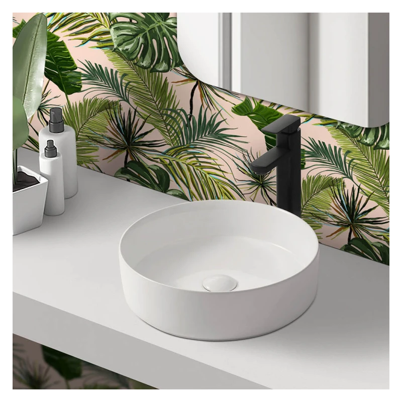 Lavabo da appoggio Feridras Ø40 cm in ceramica