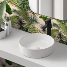 Lavabo da appoggio Feridras Ø40 cm in ceramica