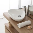 Lavabo ciotola Feridras 59 cm bianco lucido