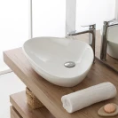 Lavabo ciotola Feridras 59 cm bianco lucido