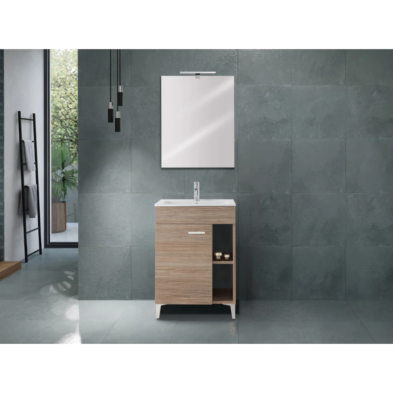 Mobile bagno Greta Feridras 60 cm rovere di Tropea