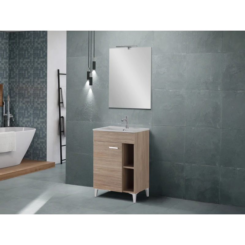 Mobile bagno Greta Feridras 60 cm rovere di Tropea