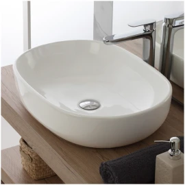 Lavabo da appoggio Feridras 60 cm in ceramica