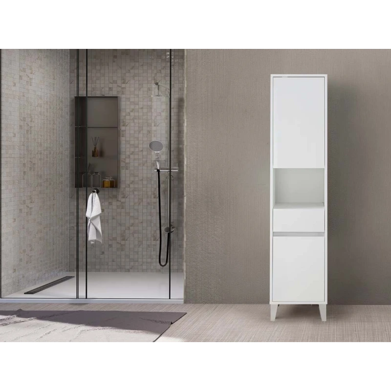 Colonna bagno Feridras Mondo 2.0 bianco laccato L40xH183