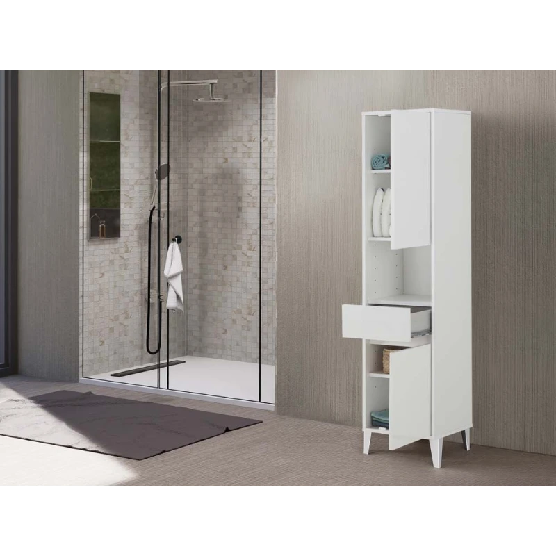 Colonna bagno Feridras Mondo 2.0 bianco laccato L40xH183