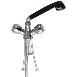 Rubinetto lavello con canna girevole nera - serie 1000-2000 Remer 47EX