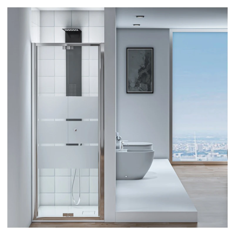 Porta a soffietto Feridras T-Squared 90 cm serigrafata