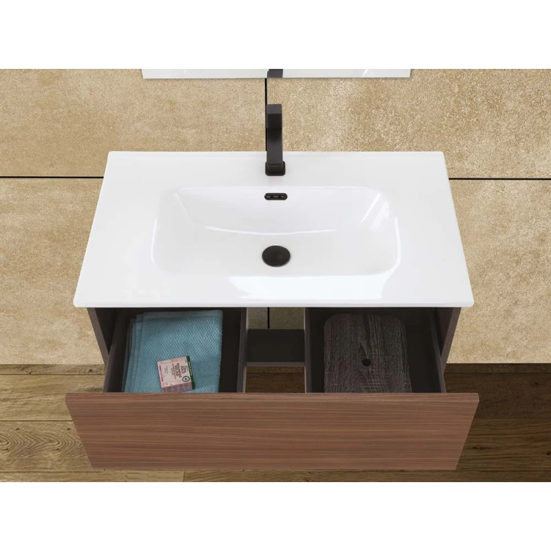 Mobile sospeso Revital Feridras 80 cm in noce canaletto