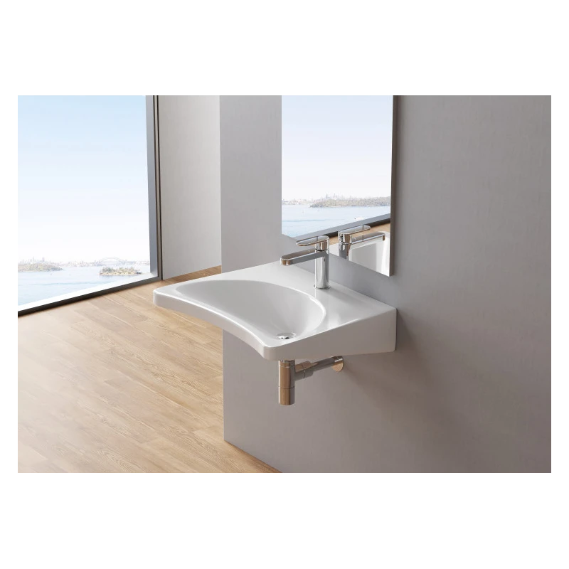 Lavabo sospeso Feridras Comfort in ceramica L65