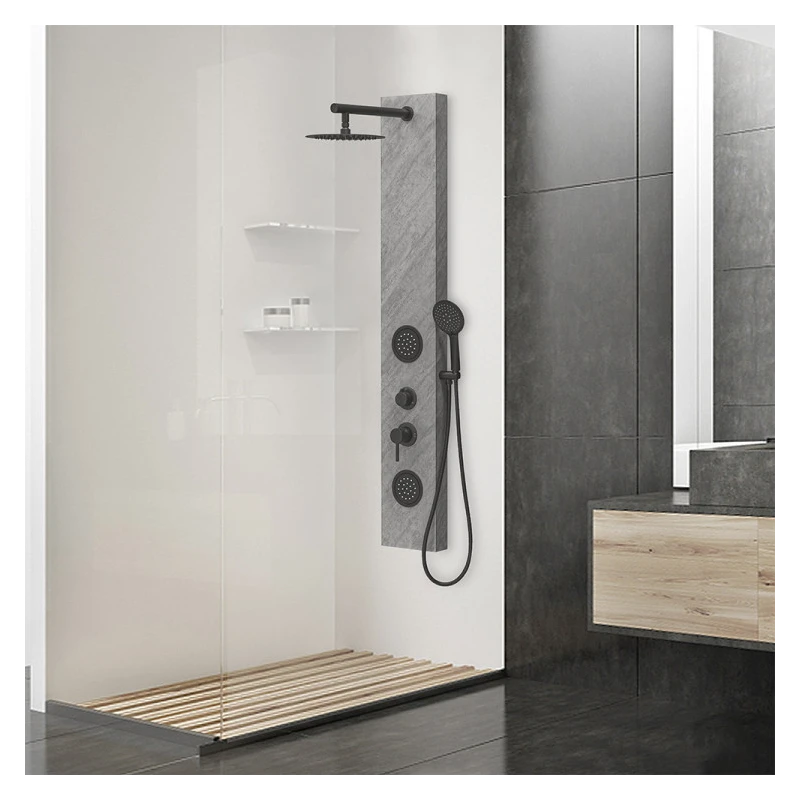 Colonna doccia Feridras Black Stone 150 cm