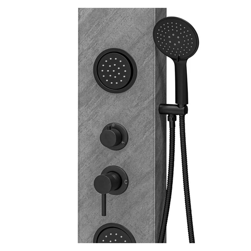 Colonna doccia Feridras Black Stone 150 cm